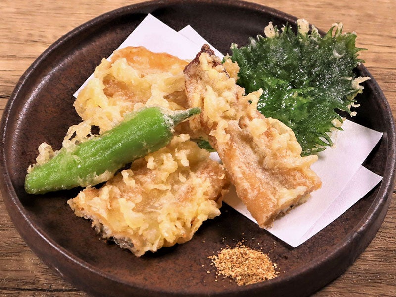 煮穴子天～山椒添え～